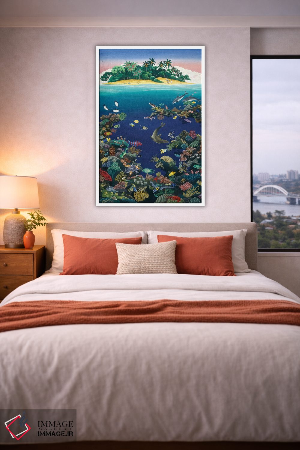 تابلو دکوراتیو تخیلات صخره مرجانی اثر یوهانا هیلدبرانت - D2W