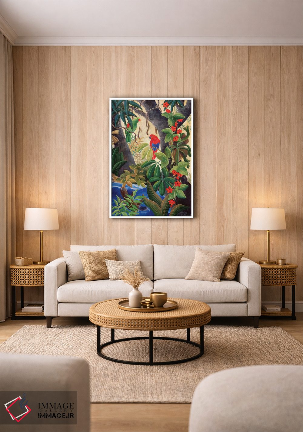 تابلو دکوراتیو پیچش رودخانه II اثر یوهانا هیلدبرانت - D1W