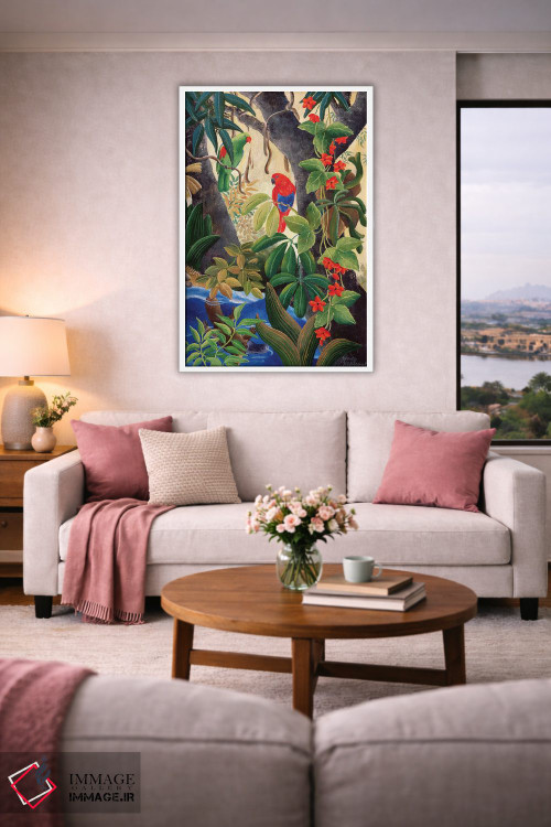 تابلو دکوراتیو پیچش رودخانه II اثر یوهانا هیلدبرانت - D3W