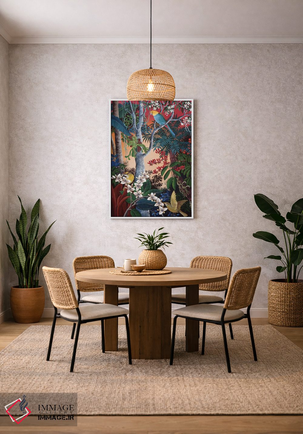 تابلو دکوراتیو ارکیده های وحشی شکوفه دار اثر یوهانا هیلدبرانت - D1W