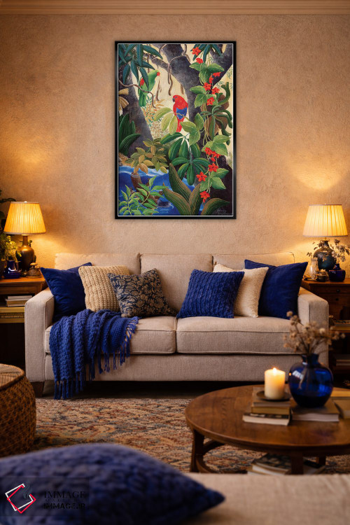 تابلو دکوراتیو پیچش رودخانه II اثر یوهانا هیلدبرانت - D5B