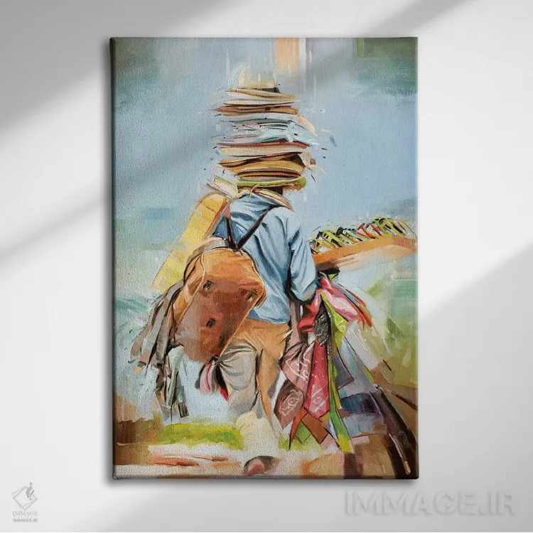 تابلو دکوراتیو بازرگان ساحلی اثر جانی مورانت - نمای روبهرو روی دیوار