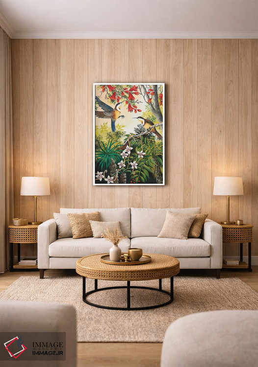 تابلو دکوراتیو عسل خواران اثر یوهانا هیلدبرانت - D1W