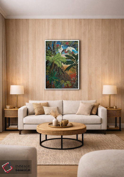 تابلو دکوراتیو سرزمین مانگروها اثر یوهانا هیلدبرانت - D1W