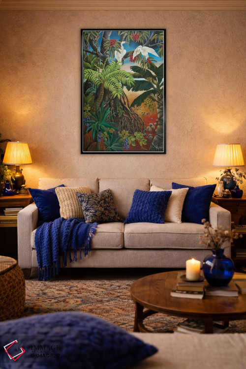 تابلو دکوراتیو سرزمین مانگروها اثر یوهانا هیلدبرانت - D5B