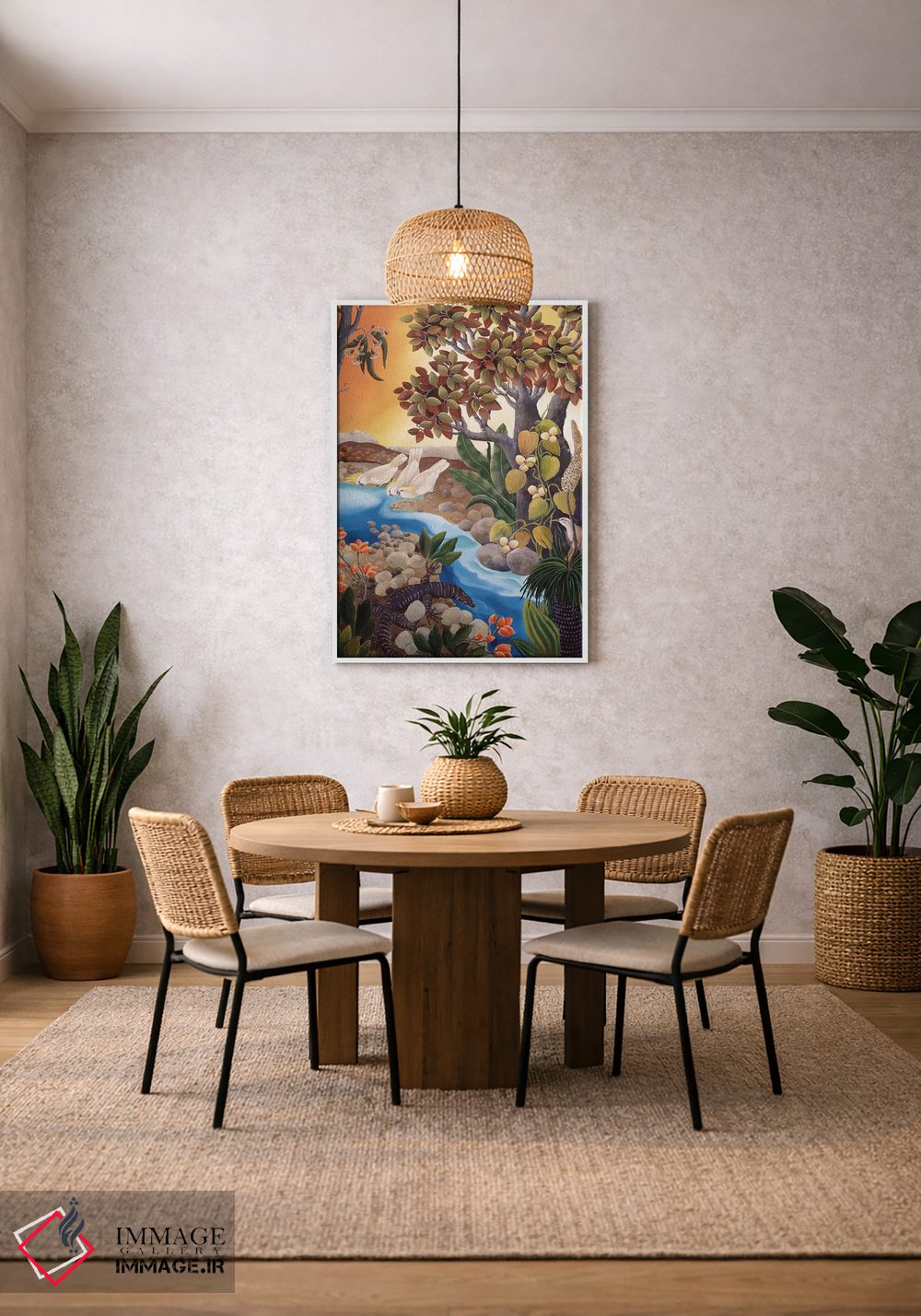 تابلو دکوراتیو بستر جویبار اثر یوهانا هیلدبرانت - D2W