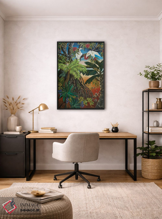 تابلو دکوراتیو سرزمین مانگروها اثر یوهانا هیلدبرانت - D4B