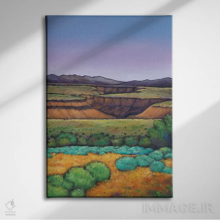 تابلو دکوراتیو دره صحرایی اثر جاناتان هریس - نمای روبهرو روی دیوار