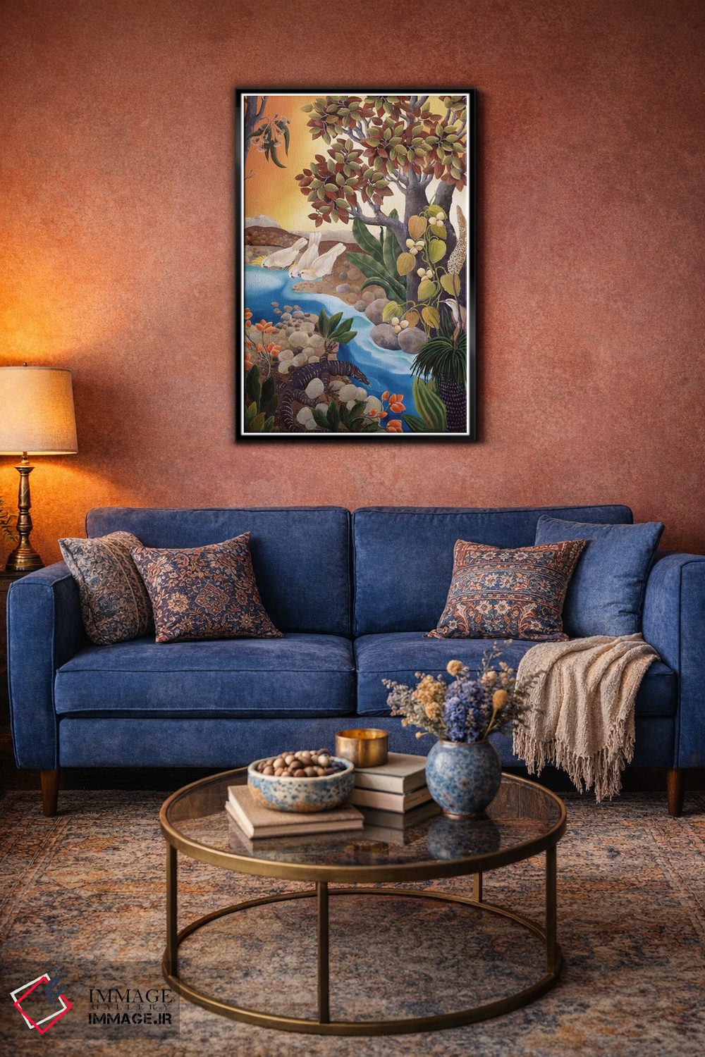 تابلو دکوراتیو بستر جویبار اثر یوهانا هیلدبرانت - D4B