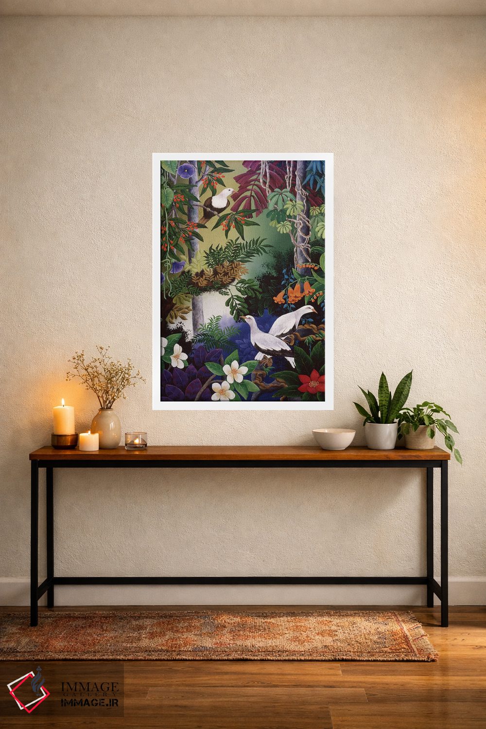 تابلو دکوراتیو کبوترهای جنگلی اثر یوهانا هیلدبرانت - D3W