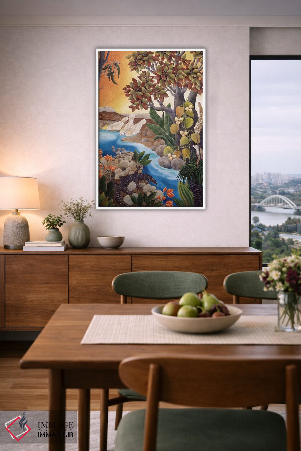 تابلو دکوراتیو بستر جویبار اثر یوهانا هیلدبرانت - D6W