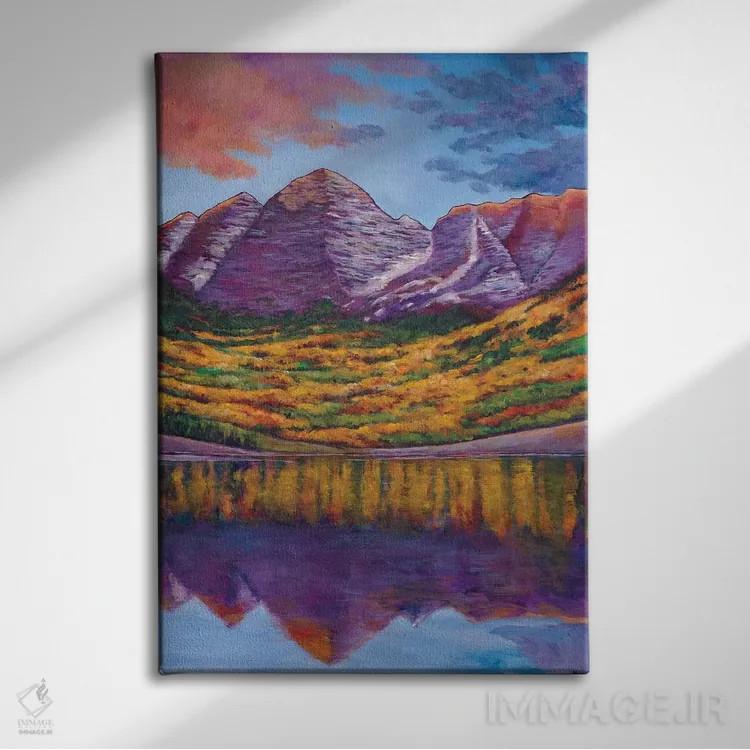 تابلو دکوراتیو سمفونی پاییز اثر جاناتان هریس - نمای روبهرو روی دیوار