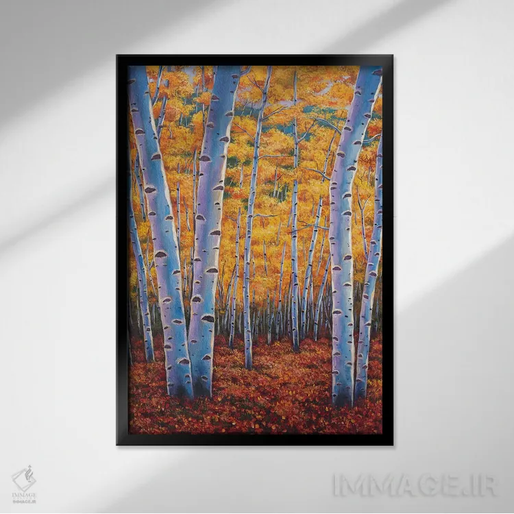 تابلو دکوراتیو رویاهای پاییز اثر جاناتان هریس - نمای قابدار مشکی