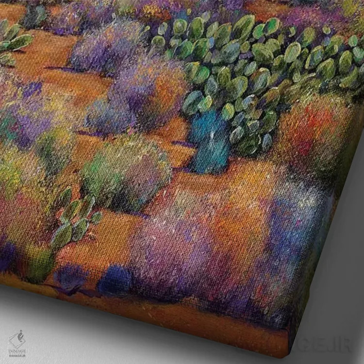 تابلو دکوراتیو دستیابی به آسمان اثر جاناتان هریس - نمای نزدیک بافت بوم