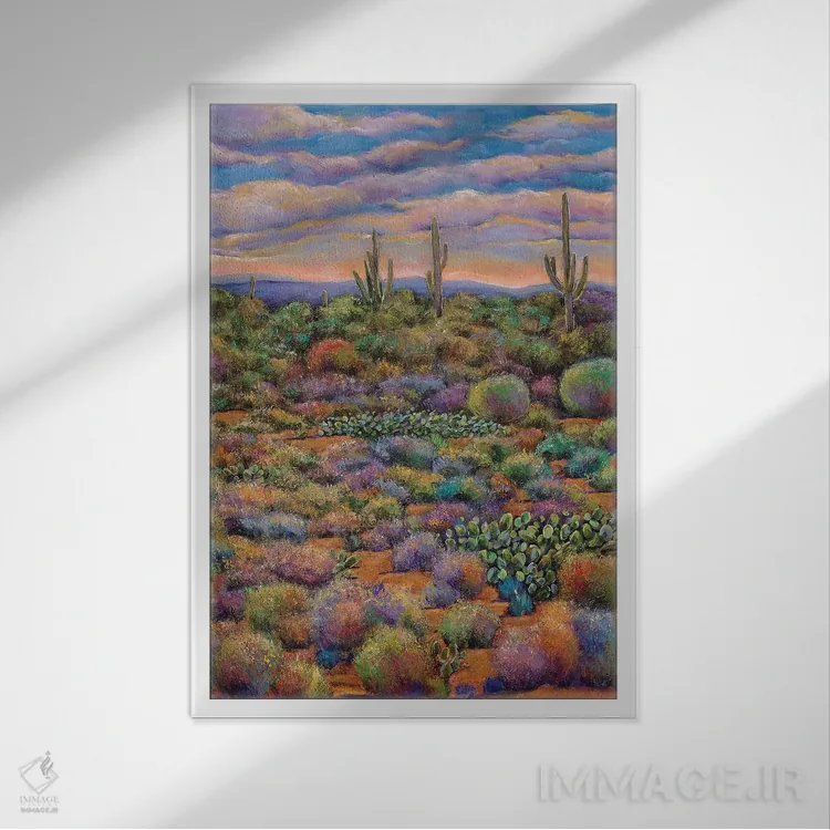 تابلو دکوراتیو دستیابی به آسمان اثر جاناتان هریس - نمای قابدار سفید