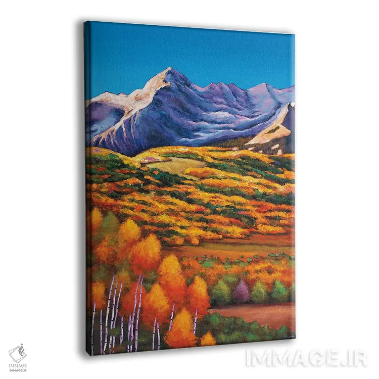 تابلو دکوراتیو اوج کوه های راکی اثر جاناتان هریس - نمای پرسپکتیو محصول