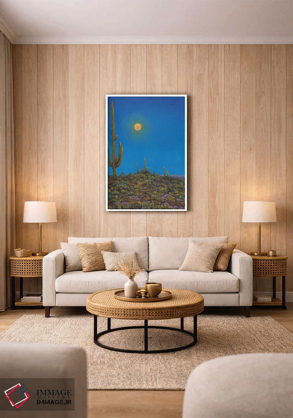 تابلو دکوراتیو سرناد زیر نور مهتاب اثر جاناتان هریس - D1W