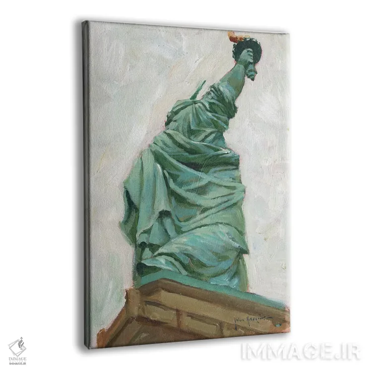تابلو دکوراتیو بانوی آزادی اثر جان هاسکینز - نمای پرسپکتیو محصول