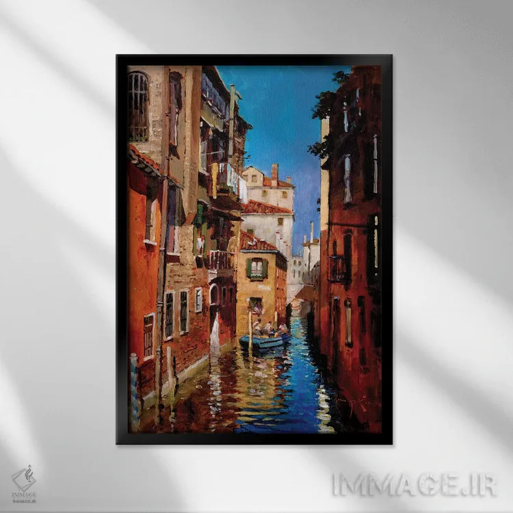 تابلو دکوراتیو دورزودورو اثر جان هاسکینز - نمای قابدار مشکی