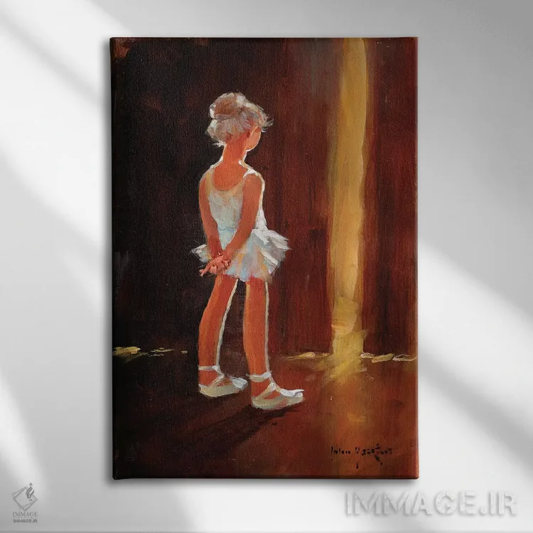 تابلو دکوراتیو اجرای انفرادی اثر جان هاسکینز - نمای روبهرو روی دیوار