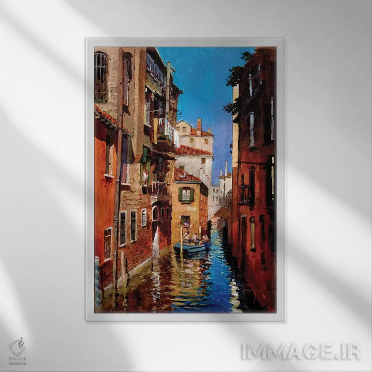 تابلو دکوراتیو دورزودورو اثر جان هاسکینز - نمای قابدار سفید