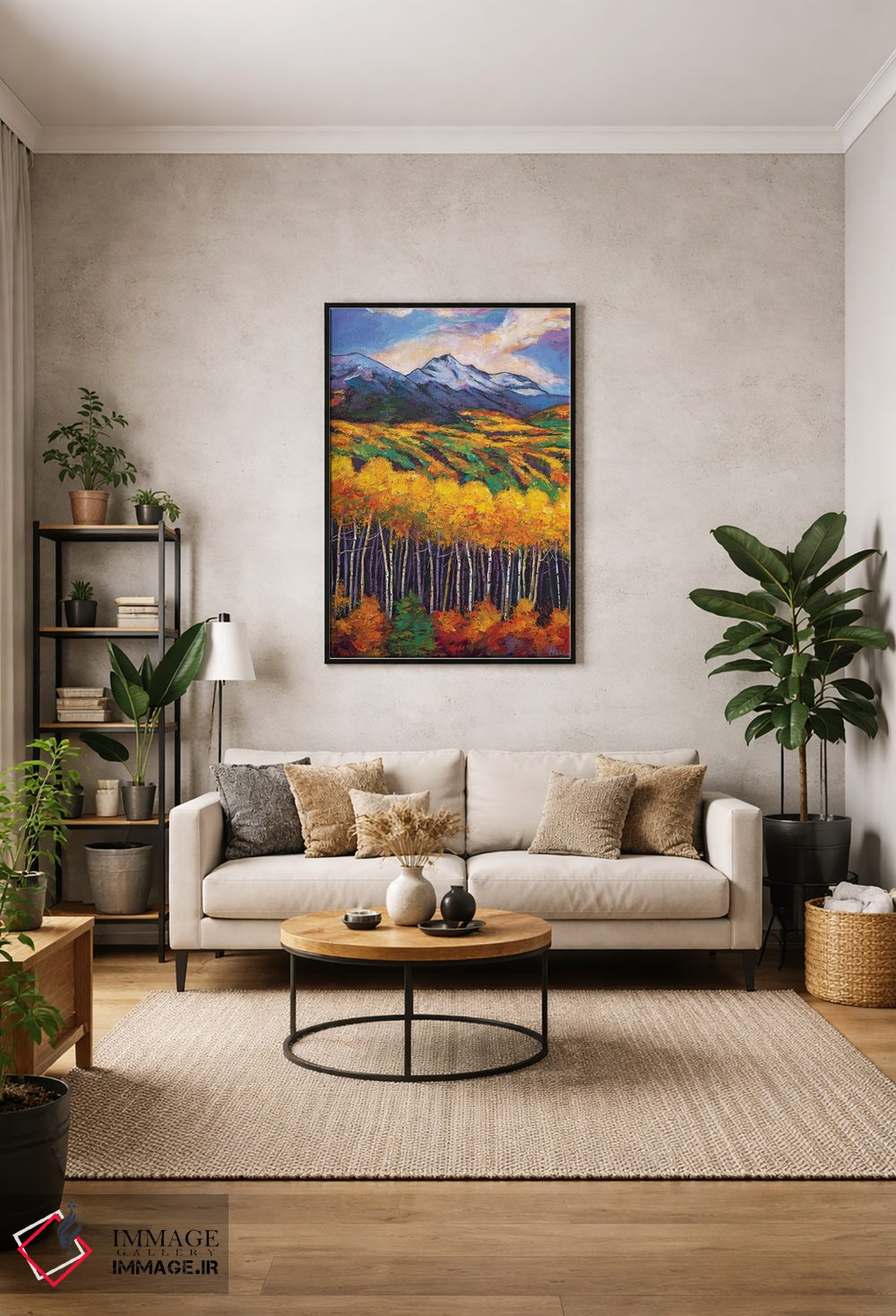 تابلو دکوراتیو لبه آسپن اثر جاناتان هریس - D1B