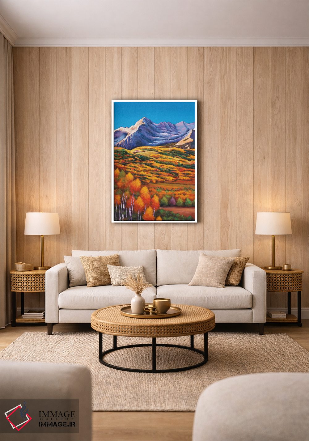تابلو دکوراتیو اوج کوه های راکی اثر جاناتان هریس - D1W