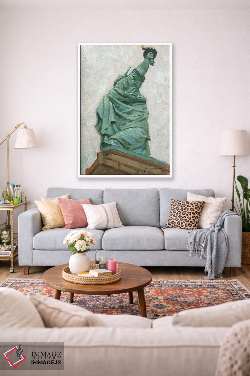 تابلو دکوراتیو بانوی آزادی اثر جان هاسکینز - D1W