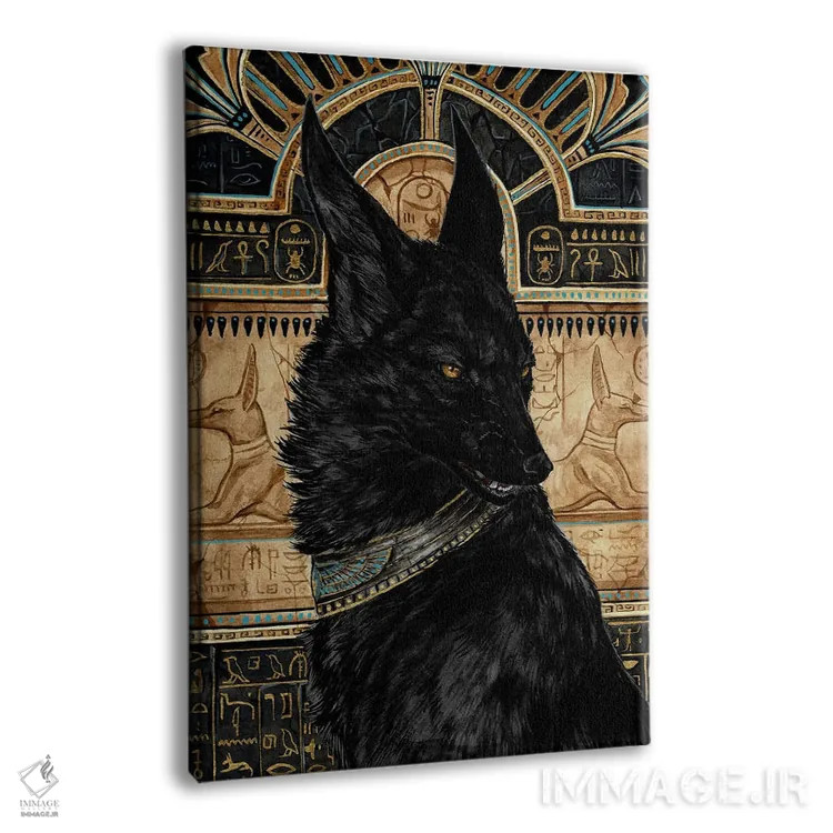 تابلو دکوراتیو آنوبیس، خدای مرگ اثر جونا هیتینن - نمای پرسپکتیو محصول