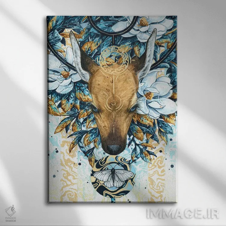 تابلو دکوراتیو تولد دوباره اثر جونا هیتینن - نمای روبهرو روی دیوار