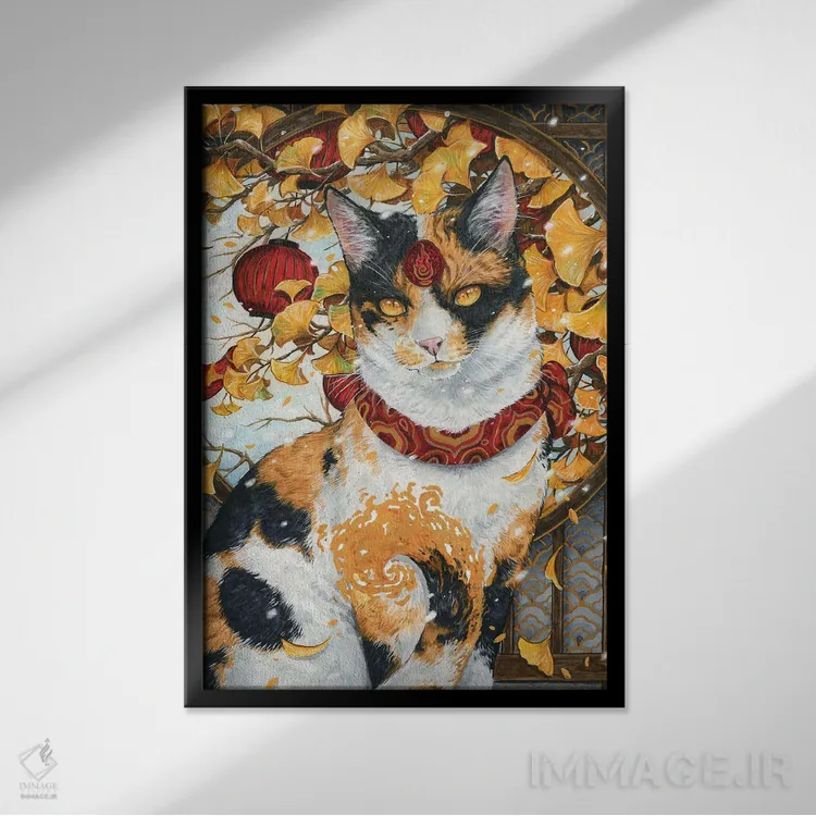 تابلو دکوراتیو باکه نکو اثر جونا هیتینن - نمای قابدار مشکی