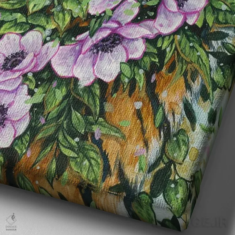 تابلو دکوراتیو تو تنها نیستی اثر جونا هیتینن - نمای نزدیک بافت بوم