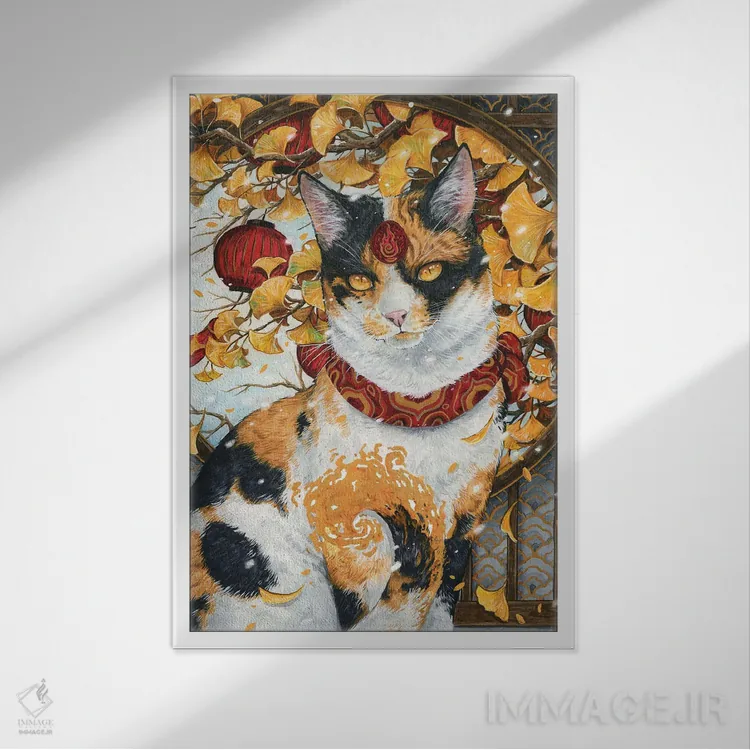 تابلو دکوراتیو باکه نکو اثر جونا هیتینن - نمای قابدار سفید