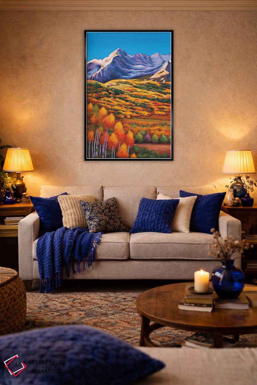 تابلو دکوراتیو اوج کوه های راکی اثر جاناتان هریس - D6B