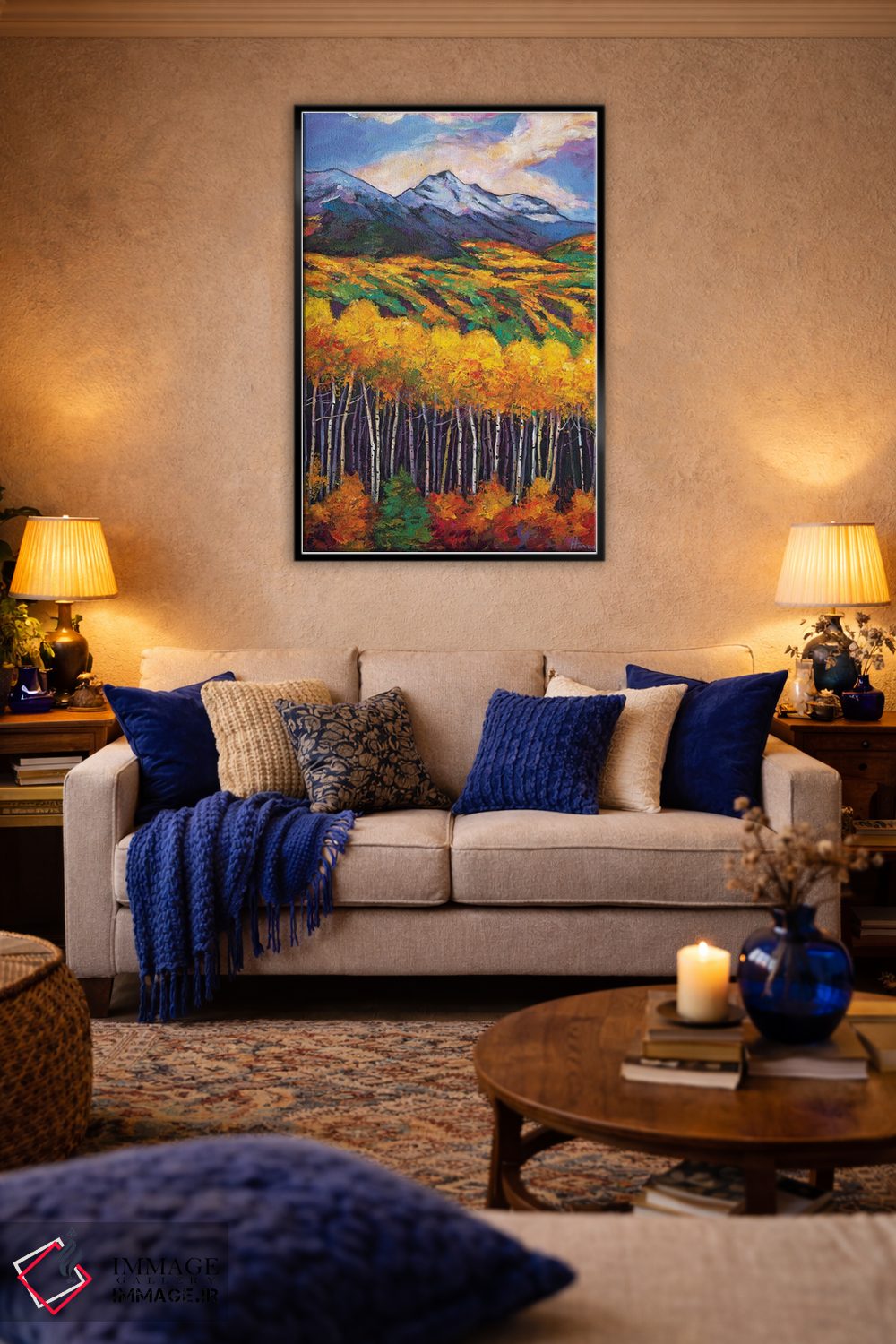 تابلو دکوراتیو لبه آسپن اثر جاناتان هریس - D4B