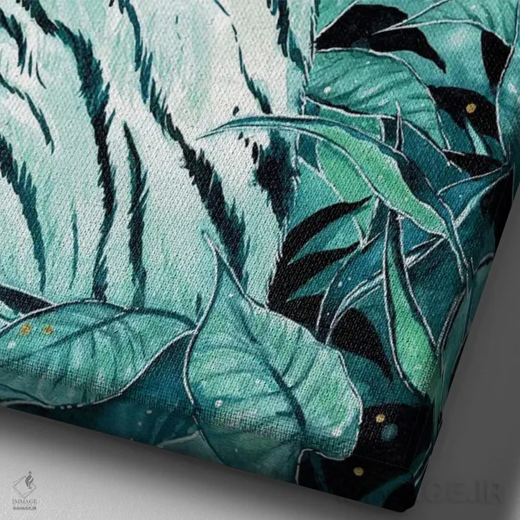 تابلو دکوراتیو آب اثر جونا هیتینن - نمای نزدیک بافت بوم