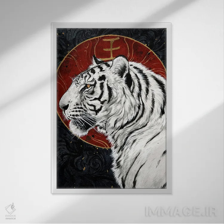 تابلو دکوراتیو بیاکو اثر جونا هیتینن - نمای قابدار سفید