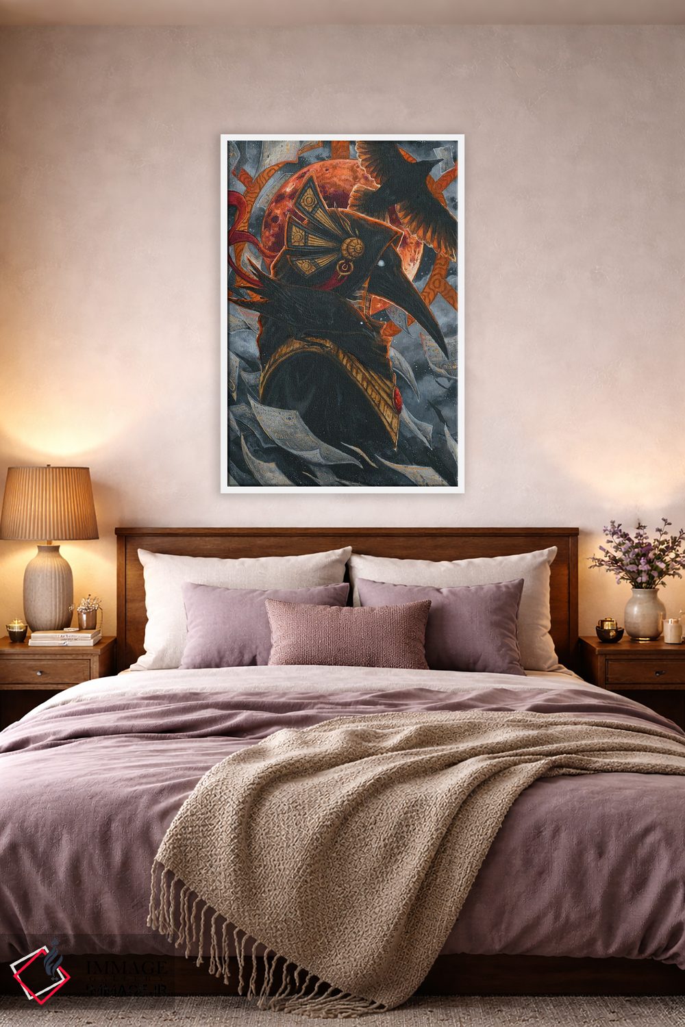 تابلو دکوراتیو تحوت و کلاغ ها اثر جونا هیتینن - D3W