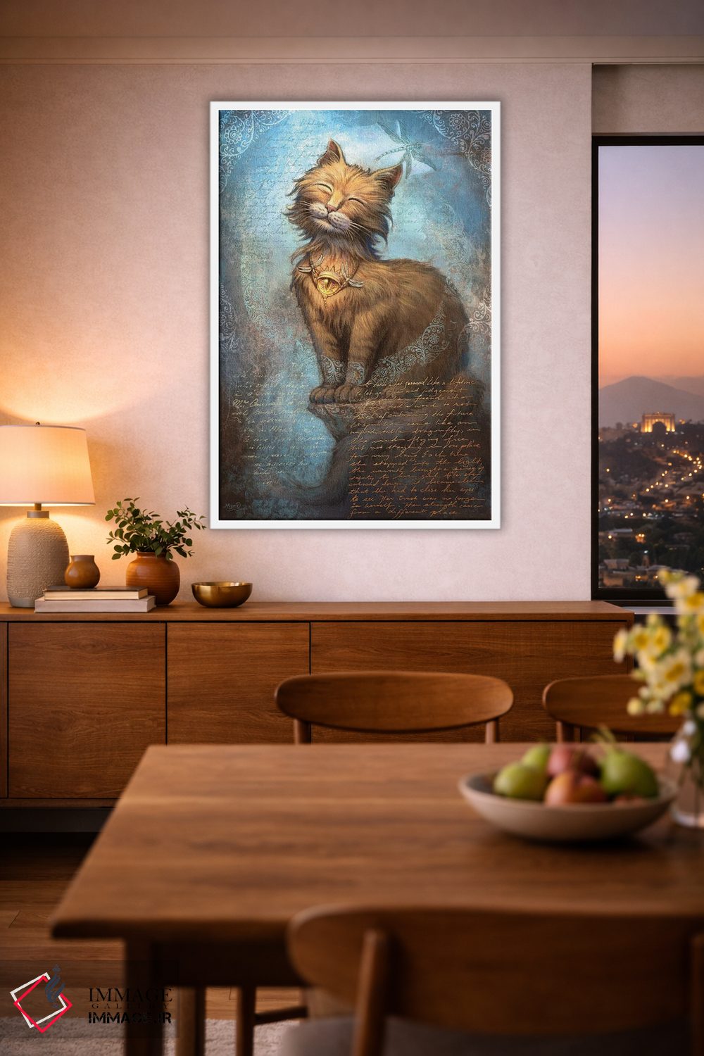 تابلو دکوراتیو چشم های ایمان اثر جف هینی - D1W