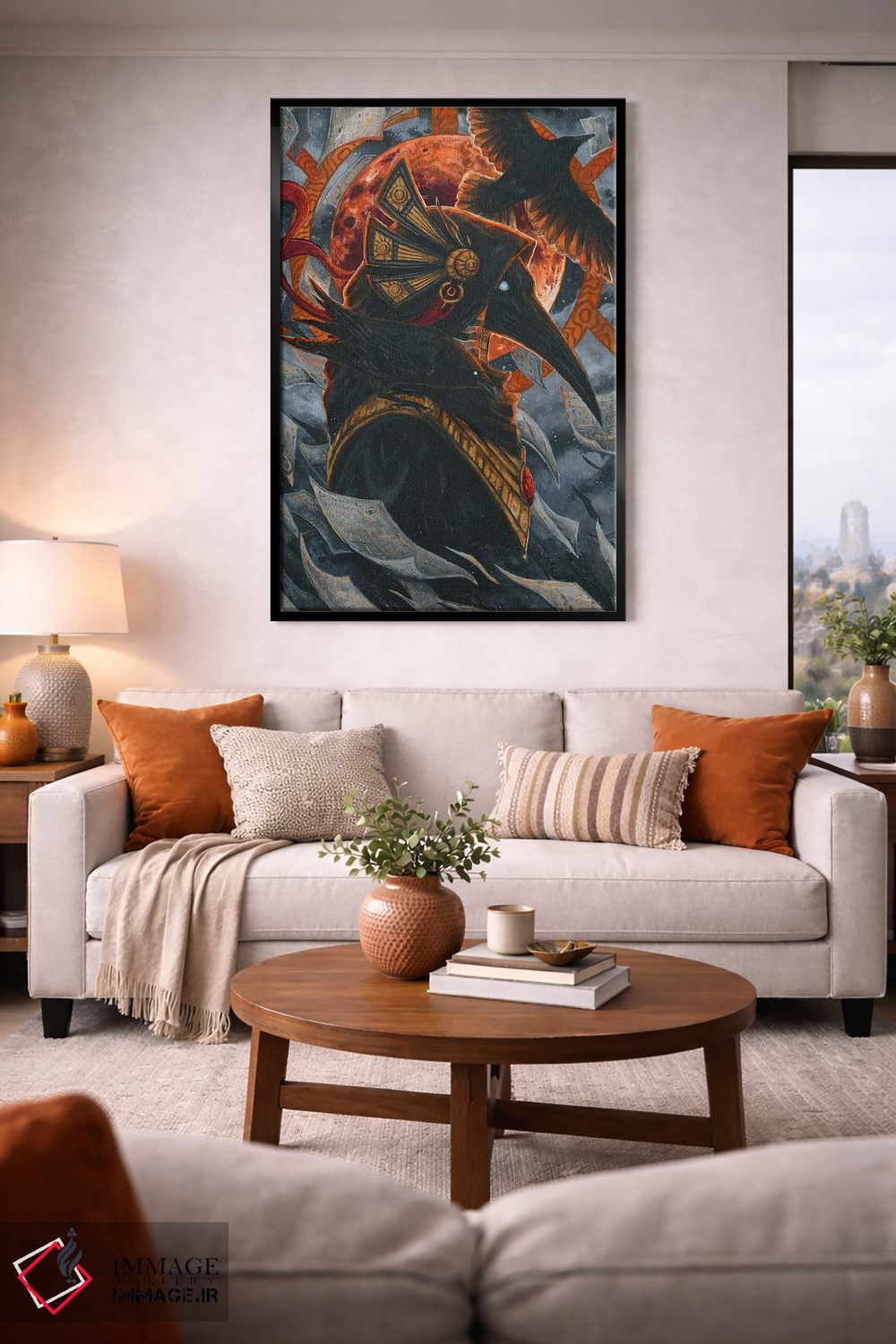 تابلو دکوراتیو تحوت و کلاغ ها اثر جونا هیتینن - D2B