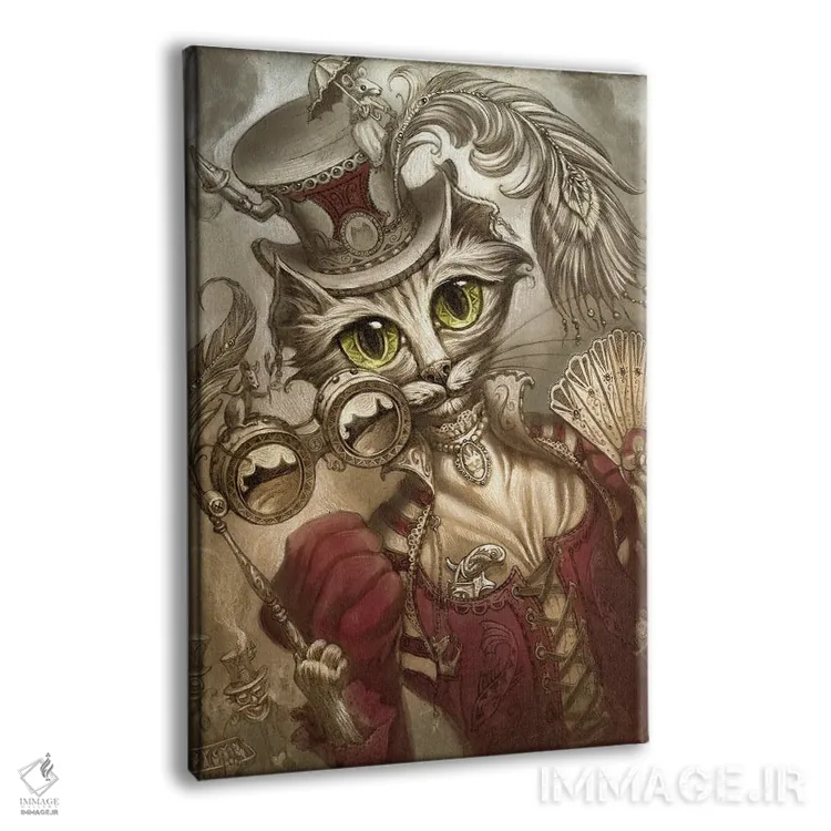 تابلو دکوراتیو بانوی بخار اثر جف هینی - نمای پرسپکتیو محصول