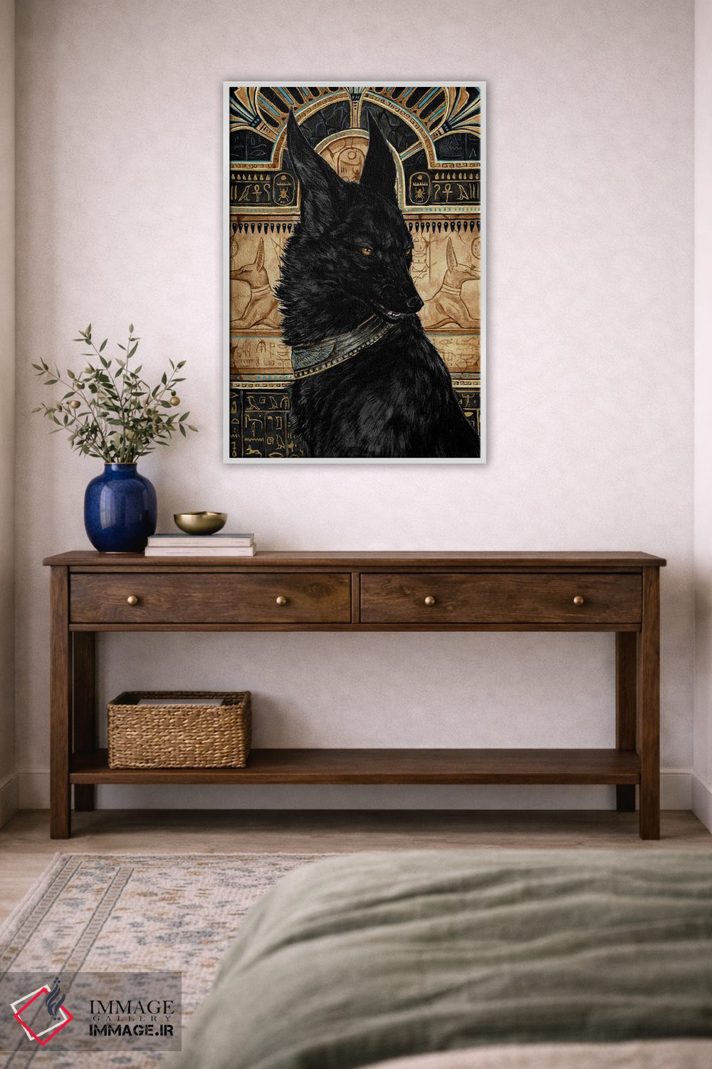 تابلو دکوراتیو آنوبیس، خدای مرگ اثر جونا هیتینن - D2W