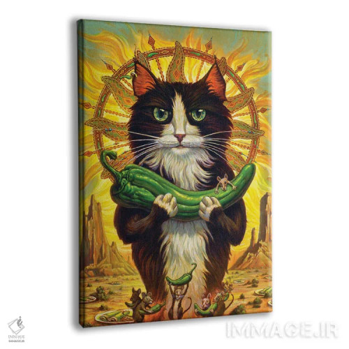 تابلو دکوراتیو قدیس حامی فلفل سبز اثر جف هینی - نمای پرسپکتیو محصول