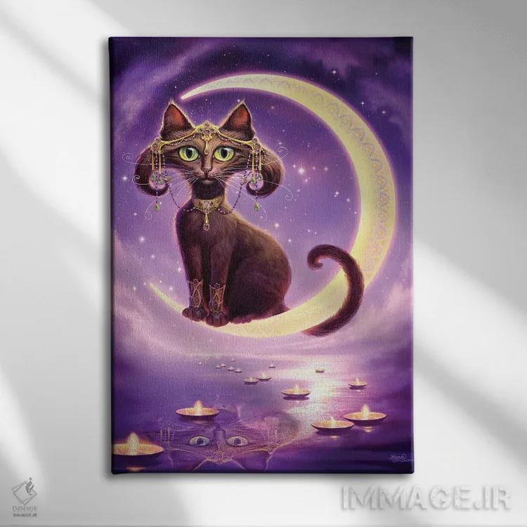 تابلو دکوراتیو لونا اثر جف هینی - نمای روبهرو روی دیوار