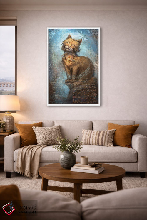 تابلو دکوراتیو چشم های ایمان اثر جف هینی - D2W