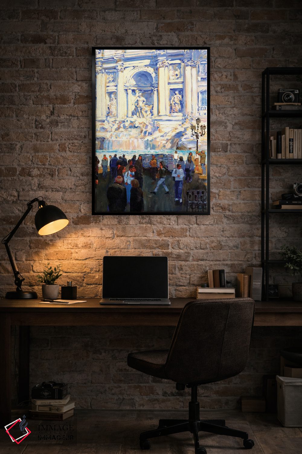 تابلو دکوراتیو فواره تروی اثر جان هاسکینز - D4B