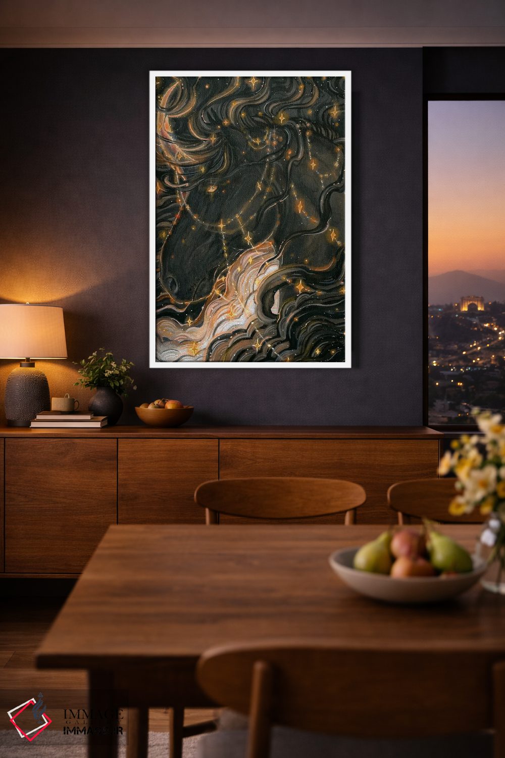 تابلو دکوراتیو ستاره نگر اثر جونا هیتینن - D3W