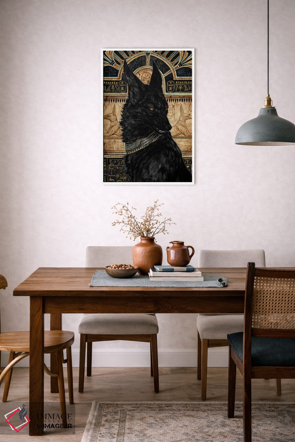 تابلو دکوراتیو آنوبیس، خدای مرگ اثر جونا هیتینن - D5W