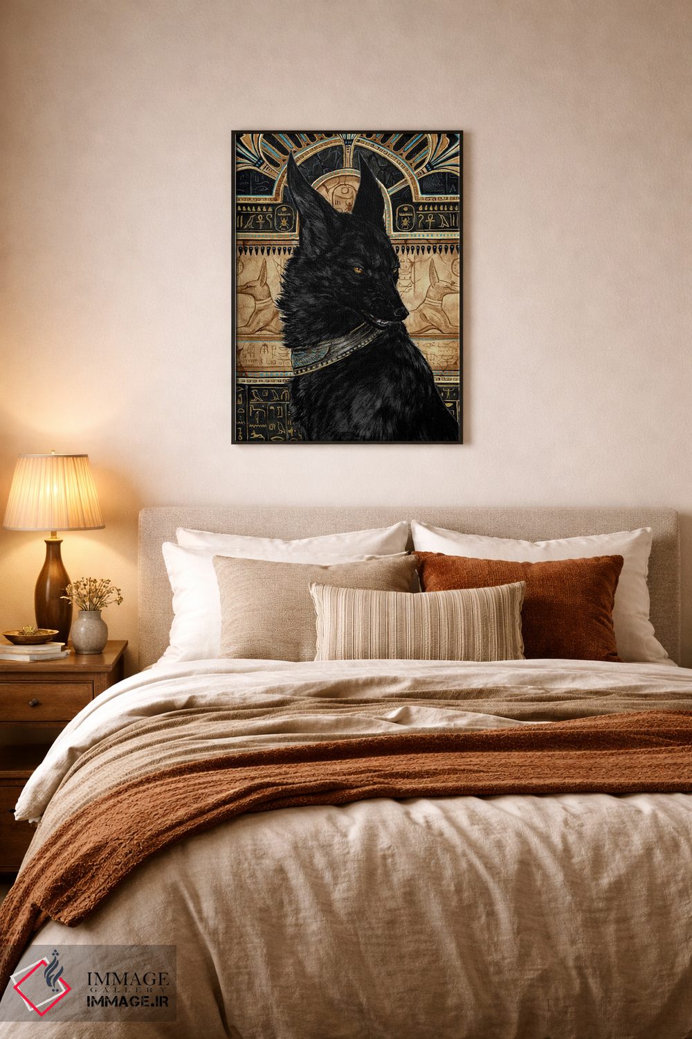 تابلو دکوراتیو آنوبیس، خدای مرگ اثر جونا هیتینن - D6B