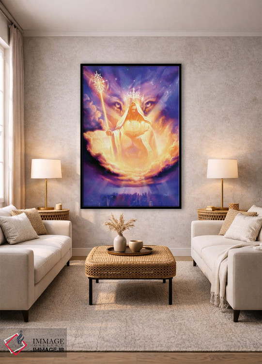 تابلو دکوراتیو شیر یهودا اثر جف هینی - D1B